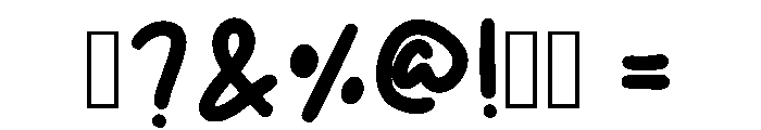 Joyful Day Regular Font OTHER CHARS