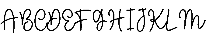 Joyful Duo Regular Font UPPERCASE