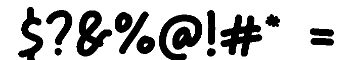 Joyful Friendly Regular Font OTHER CHARS