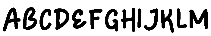Joyful Friendly Regular Font UPPERCASE