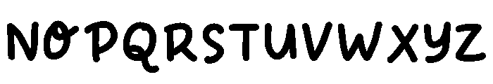 Joyful Friendly Regular Font UPPERCASE