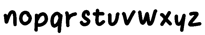 Joyful Friendly Regular Font LOWERCASE