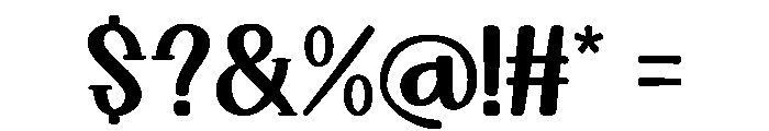 Joyful Lucky Regular Font OTHER CHARS