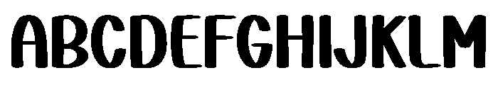 Joyful Scribble Font UPPERCASE
