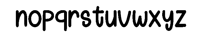 Joyful Spirit Regular Font LOWERCASE