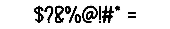 Joyful Tulip Regular Font OTHER CHARS