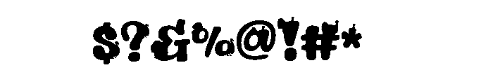 Joyful Turkey Font 4 Font OTHER CHARS
