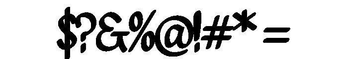 Joyline Script8 Font OTHER CHARS