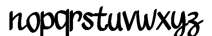 Joyline Script8 Font LOWERCASE