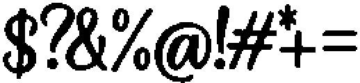 Jocece ttf (400) Font OTHER CHARS