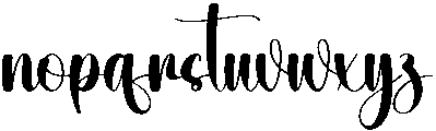 Jogging Regular otf (400) Font LOWERCASE