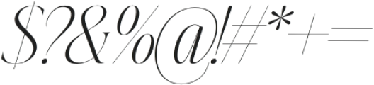 Johannes Keppler Extra Light Italic otf (200) Font OTHER CHARS