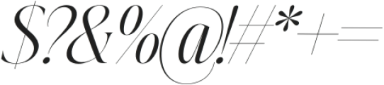 Johannes Keppler Light Italic otf (300) Font OTHER CHARS