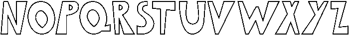 Jokers Outline otf (400) Font UPPERCASE