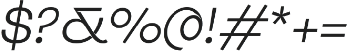 Jolan Oblique Light otf (300) Font OTHER CHARS
