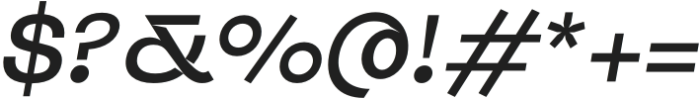 Jolan Oblique SemiBold otf (600) Font OTHER CHARS