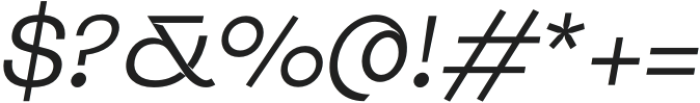 Jolan Oblique otf (400) Font OTHER CHARS