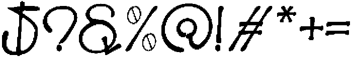 Jolistreet Regular otf (400) Font OTHER CHARS