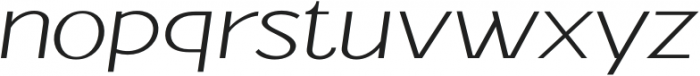 Jollin Family Thin Expand Italic otf (100) Font LOWERCASE