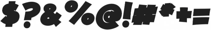 JollyGood Proper Black Italic otf (900) Font OTHER CHARS