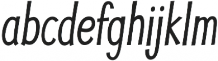 JollyGood Proper Condensed Light Italic otf (300) Font LOWERCASE