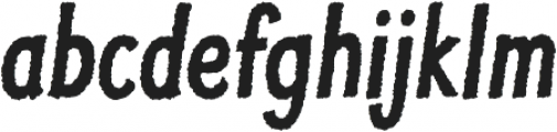 JollyGood Proper Condensed Rough Bold Italic otf (700) Font LOWERCASE