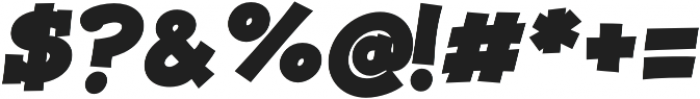 JollyGood Proper Serif ExtraBold Italic otf (700) Font OTHER CHARS