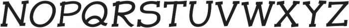 JollyGood Proper Serif Italic otf (400) Font UPPERCASE