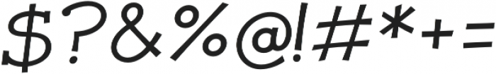 JollyGood Proper Serif Light Italic otf (300) Font OTHER CHARS