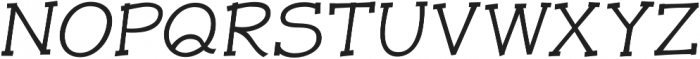 JollyGood Proper Serif Light Italic otf (300) Font UPPERCASE