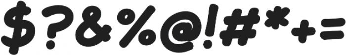 JollyGood Sans Black Italic otf (900) Font OTHER CHARS