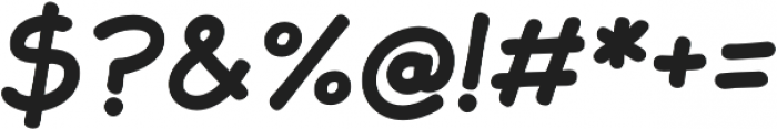JollyGood Sans Bold Italic otf (700) Font OTHER CHARS