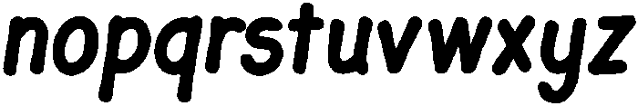 JollyGood Sans Condensed otf (700) Font LOWERCASE