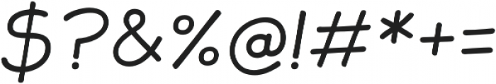 JollyGood Sans Light Italic otf (300) Font OTHER CHARS