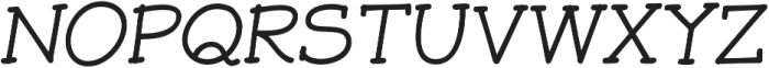JollyGood Serif Light Italic otf (300) Font UPPERCASE