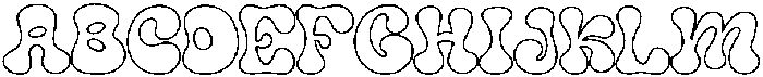 JollyPop Outline ttf (400) Font UPPERCASE