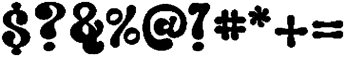 JollyPop Regular otf (400) Font OTHER CHARS