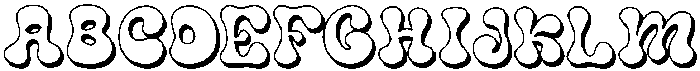JollyPop Shadow otf (400) Font UPPERCASE