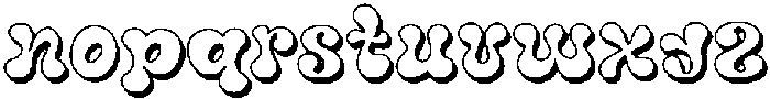 JollyPop Shadow otf (400) Font LOWERCASE