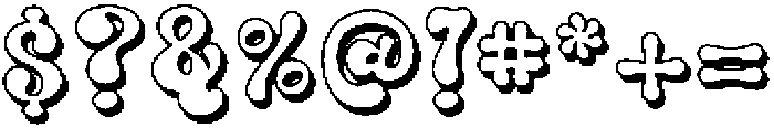 JollyPop Shadow ttf (400) Font OTHER CHARS