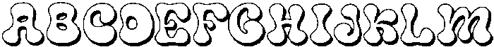 JollyPop Shadow ttf (400) Font UPPERCASE
