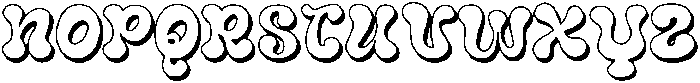 JollyPop Shadow ttf (400) Font UPPERCASE