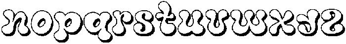 JollyPop Shadow ttf (400) Font LOWERCASE