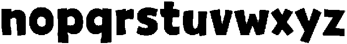 Jompy Regular otf (400) Font LOWERCASE