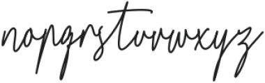 Jonathan Signature Regular otf (400) Font LOWERCASE