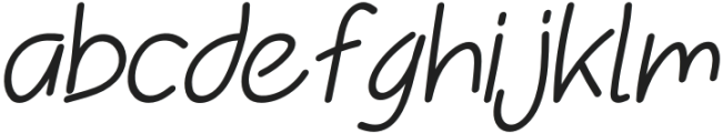 Jonatte Italic otf (400) Font LOWERCASE