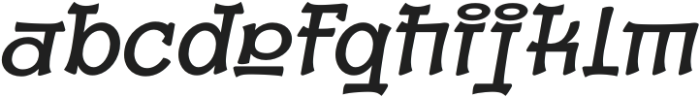 Jonyock Slant otf (400) Font LOWERCASE