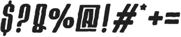 Jopersag Brush Italic otf (400) Font OTHER CHARS