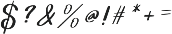 Jordan Smith Italic Regular otf (400) Font OTHER CHARS