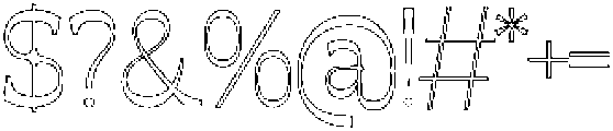 Jorix Inline otf (400) Font OTHER CHARS